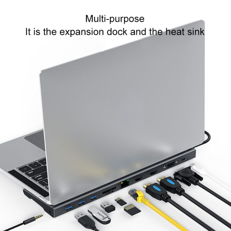 Blueendless 11 In 1 Multi-function Type-C / USB-C HUB Expansion Dock - Computer & Networking by Blueendless | Online Shopping UK | buy2fix