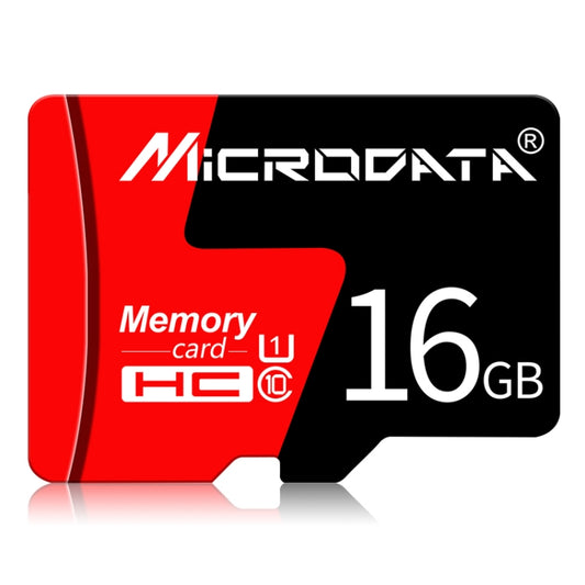 MICRODATA 16GB U1 Red and Black TF(Micro SD) Memory Card by MiCRODATA