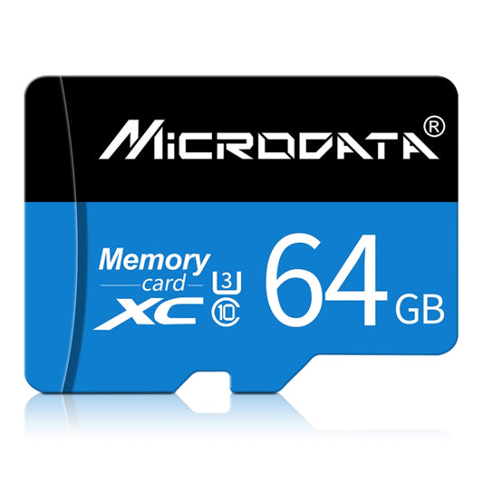 MICRODATA 64GB U3 Blue and Black TF(Micro SD) Memory Card by MiCRODATA