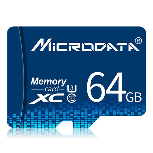 MICRODATA 64GB U3 Blue TF(Micro SD) Memory Card by MiCRODATA