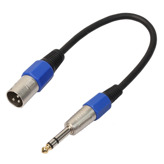 30cm XLR 3-Pin Male to 1/4 inch (6.35mm) XLR Female Plug Stereo Microphone Audio Cord Cable by buy2fix