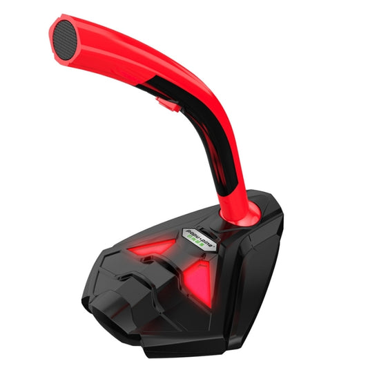 K1 Desktop Omnidirectional USB Wired Mic Condenser Microphone with Phone Holder, Compatible with PC / Mac for Live Broadcast, Show, KTV, etc(Black + Red) by buy2fix