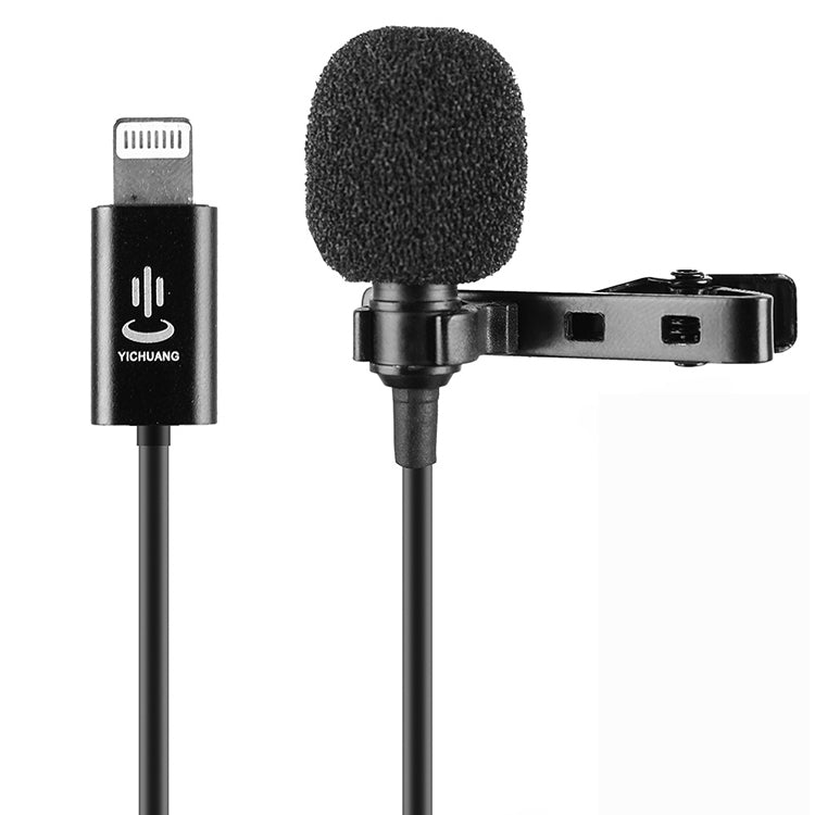 YICHUANG YC-LM10II 8 Pin Port Intelligent Noise Reduction Condenser Lavalier Microphone, Cable Length: 1.5m - Consumer Electronics by YICHUANG | Online Shopping UK | buy2fix