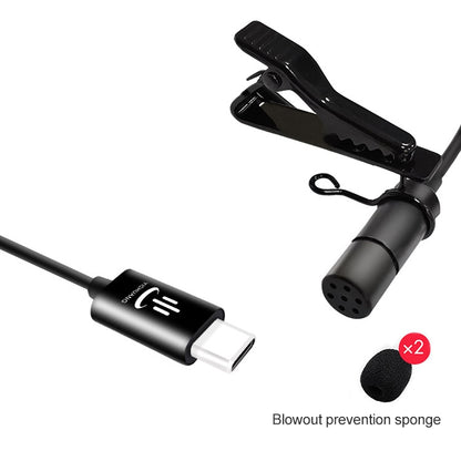 YICHUANG YC-VM30 USB-C / Type-C Dual Modes Lavalier Recording Microphone, Cable Length: 6m - Consumer Electronics by YICHUANG | Online Shopping UK | buy2fix