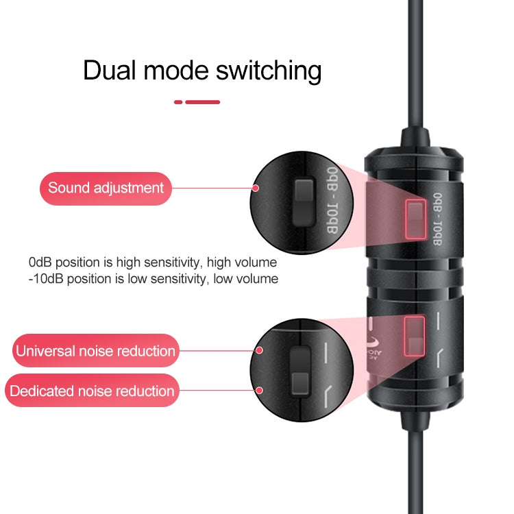 YICHUANG YC-VM30 USB-C / Type-C Dual Modes Lavalier Recording Microphone, Cable Length: 6m - Consumer Electronics by YICHUANG | Online Shopping UK | buy2fix