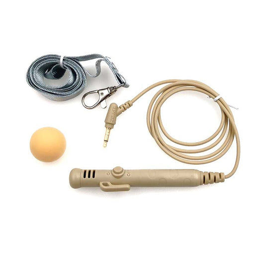 MK-7 3.5mm Elbow Head Handheld Loudspeaker Neck-mounted Microphone with Lanyard, Length: 1m (Flesh Color) by buy2fix