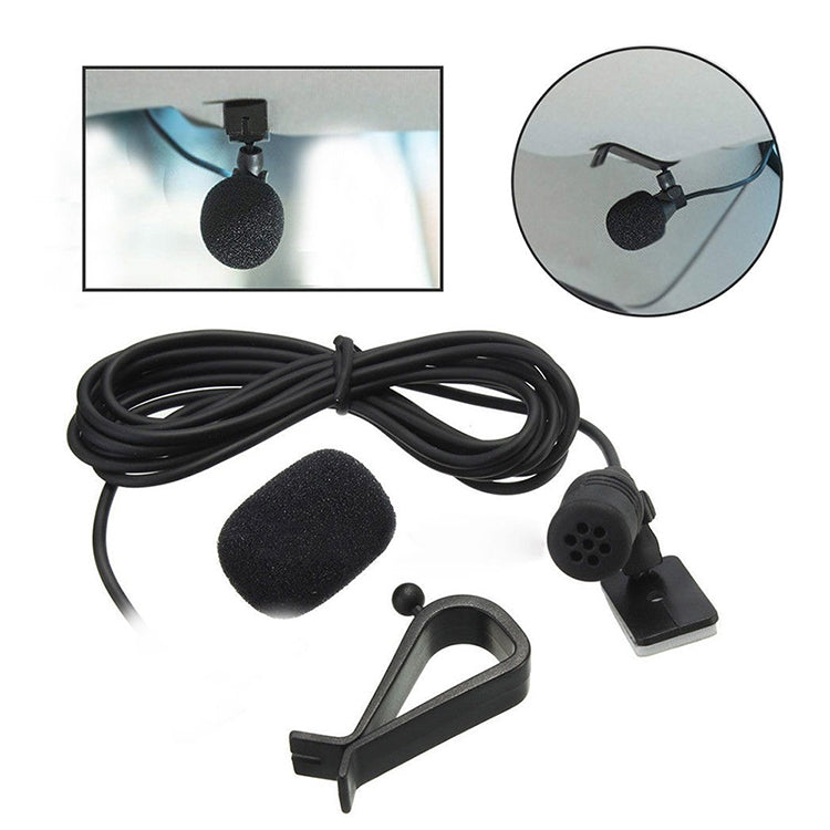 ZJ015MR RCA Lotus Plug Car Navigation DVD External Paste Microphone, Length: 3m - Consumer Electronics by buy2fix | Online Shopping UK | buy2fix