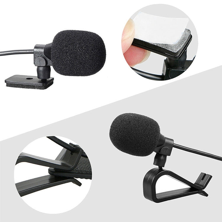 ZJ015MR Mono 3.5mm Straight Plug Car Navigation DVD External Paste Microphone, Length: 3m - Consumer Electronics by buy2fix | Online Shopping UK | buy2fix
