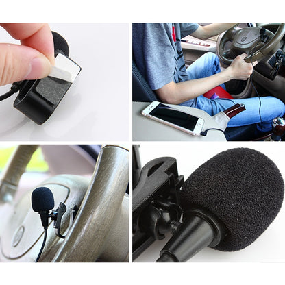 ZJ025MR Stick-on Clip-on Lavalier Mono Microphone for Car GPS / Bluetooth Enabled Audio DVD External Mic, Cable Length: 3m, 90 Degree Elbow 2.5mm Jack - Consumer Electronics by buy2fix | Online Shopping UK | buy2fix