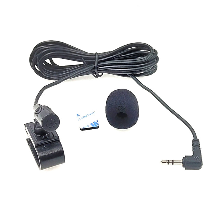 ZJ025MR Stick-on Clip-on Lavalier Stereo Microphone for Car GPS / Bluetooth Enabled Audio DVD External Mic, Cable Length: 3m, 90 Degree Elbow 2.5mm Jack - Consumer Electronics by buy2fix | Online Shopping UK | buy2fix