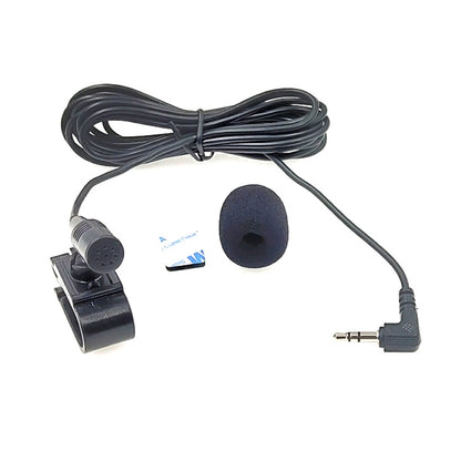 ZJ025MR Stick-on Clip-on Lavalier Stereo Microphone for Car GPS / Bluetooth Enabled Audio DVD External Mic, Cable Length: 3m, 90 Degree Elbow 3.5mm Jack - Consumer Electronics by buy2fix | Online Shopping UK | buy2fix
