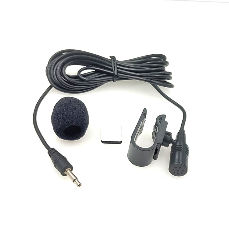 ZJ025MR Stick-on Clip-on Lavalier 2.5mm Jack Mono Microphone for Car GPS / Bluetooth Enabled Audio DVD External Mic, Cable Length: 3m - Consumer Electronics by buy2fix | Online Shopping UK | buy2fix