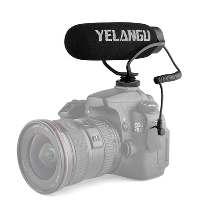 YELANGU MIC08 Video Shotgun Microphone with 3.5mm Audio Cable for DSLR & DV Camcorder(Black) - Consumer Electronics by YELANGU | Online Shopping UK | buy2fix