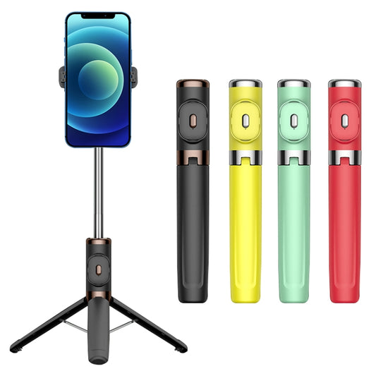 Bluetooth Remote Control Tripod Selfie Stick (Yellow) by buy2fix