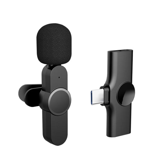 Type-C / USB-C Interface Live Broadcast Wireless Lavalier Microphone by buy2fix