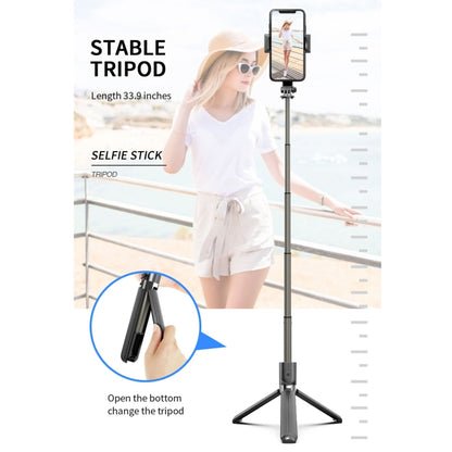 L08 Adjustable Gimbal Stabilize Bluetooth Self-timer Pole Tripod Selfie Stick(White) - Consumer Electronics by buy2fix | Online Shopping UK | buy2fix