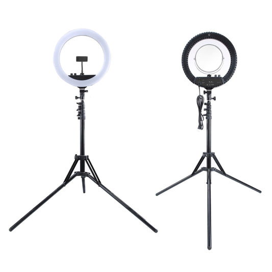 MANTOO RL-18 II 100-240V 55W 18 inch Two-color Dimmable Ring Fill Light with Tripod by MANTOO