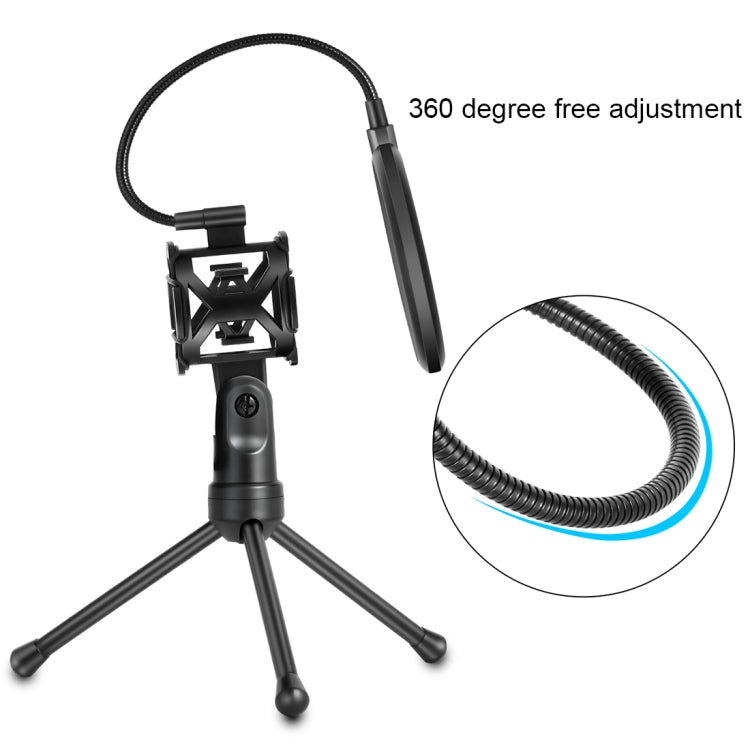 Yanmai PS-2 Recording Microphone Studio Wind Screen Pop Filter Mic Mask Shield, For Studio Recording, Live Broadcast, Live Show, KTV, Online Chat, etc(Black) - Consumer Electronics by Yanmai | Online Shopping UK | buy2fix