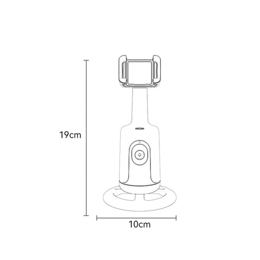 Yesido SF15 Intelligent Face Recognition 360-degree Rotating PTZ Shooting Holder (Black) by Yesido