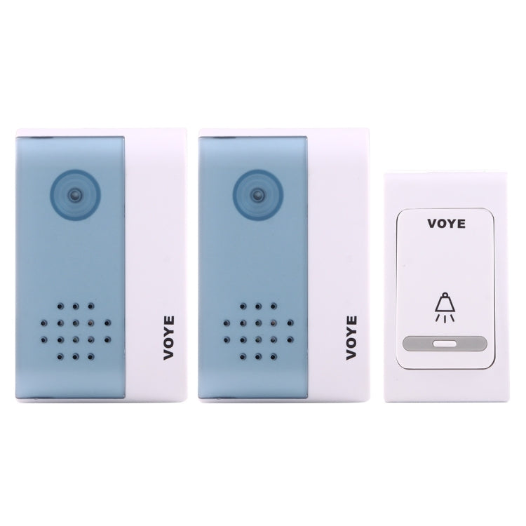 VOYE V004B2 Wireless Smart Music Home Doorbell with Dual Receiver, Remote Control Distance: 120m (Open Air) - Security by VOYE | Online Shopping UK | buy2fix