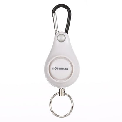 DOBERMAN Key-chain Personal Security Alarm Pull Ring Triggered Anti-attack Safety Emergency Alarm(White) - Security by buy2fix | Online Shopping UK | buy2fix