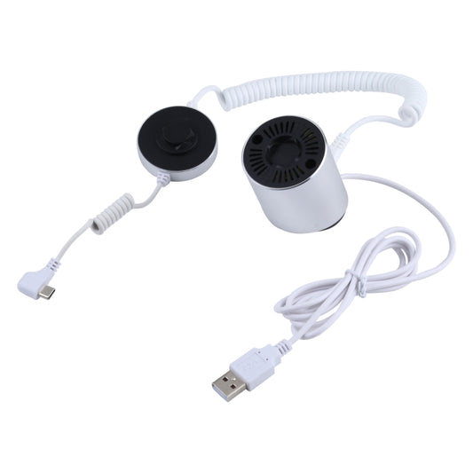 Aluminum Shell Cylindrical Display Stand Digital Magnetic Security System Burglar Alarm / Anti-theft Alarm Display Holder for Mobile Phones with Type-C / USB-C Port by buy2fix