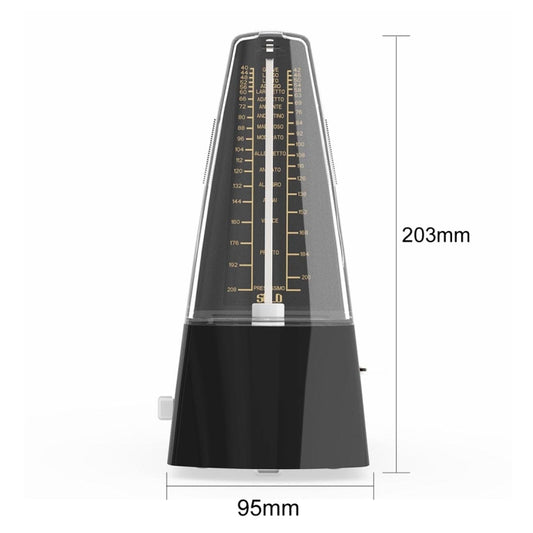Piano Guitar Drum Violin Zither Universal Mechanical Metronome, Classic Version(Black) by buy2fix