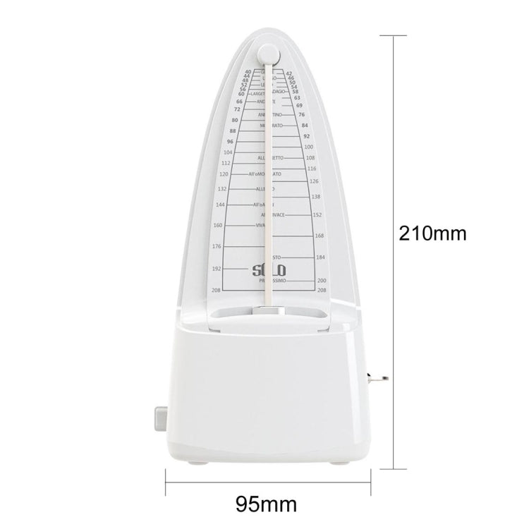 Piano Guitar Drum Violin Zither Universal Mechanical Metronome, Bullet Head Version(White) - Stringed Instruments by buy2fix | Online Shopping UK | buy2fix