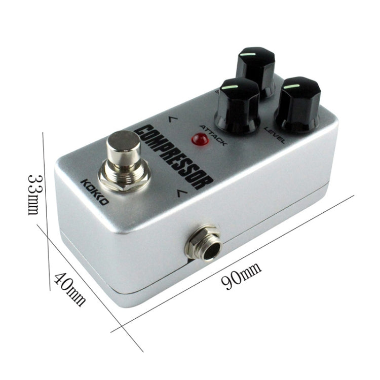 KOKKO FCP2 Mini Electric Guitar Monoblock Compressor Effects Pedal(Grey) - Guitar Tuner by KOKKO | Online Shopping UK | buy2fix