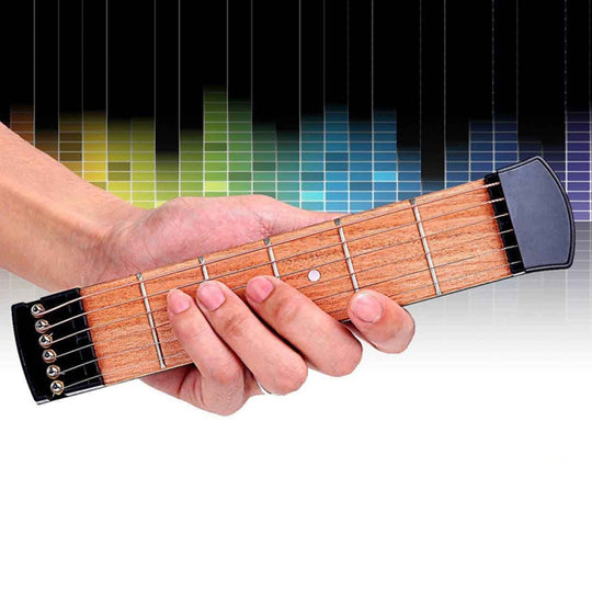 Outil de pratique de guitare de poche Portable à 6 frettes, Gadget pour débutant, outil de pratique des doigts d'accords