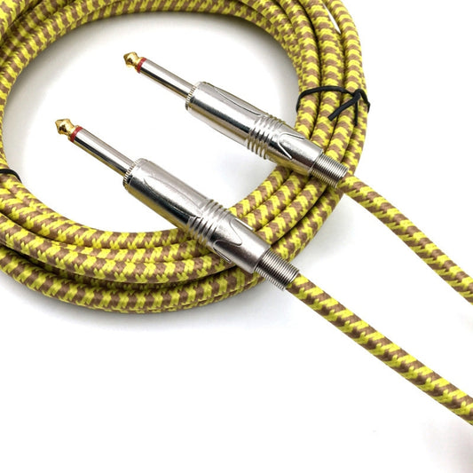 Wooden Guitar Bass Connection Cable Noise Reduction Braid Audio Cable, Cable Length: 10m by buy2fix