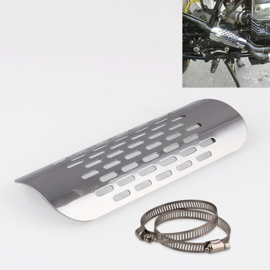 MB-EX014-S Motorcycle Modification Accessories Iron 75mm Exhaust Pipe Heat Shield for Kawasaki