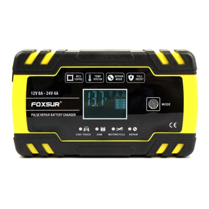 FOXSUR 12V-24V Car Motorcycle Truck Repair Battery Charger AGM Charger, UK Plug - In Car by FOXSUR | Online Shopping UK | buy2fix