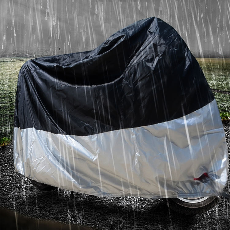 210D Oxford Cloth Motorcycle Electric Car Rainproof Dust-proof Cover, Size: XL (Silver) - Raincoat by buy2fix | Online Shopping UK | buy2fix