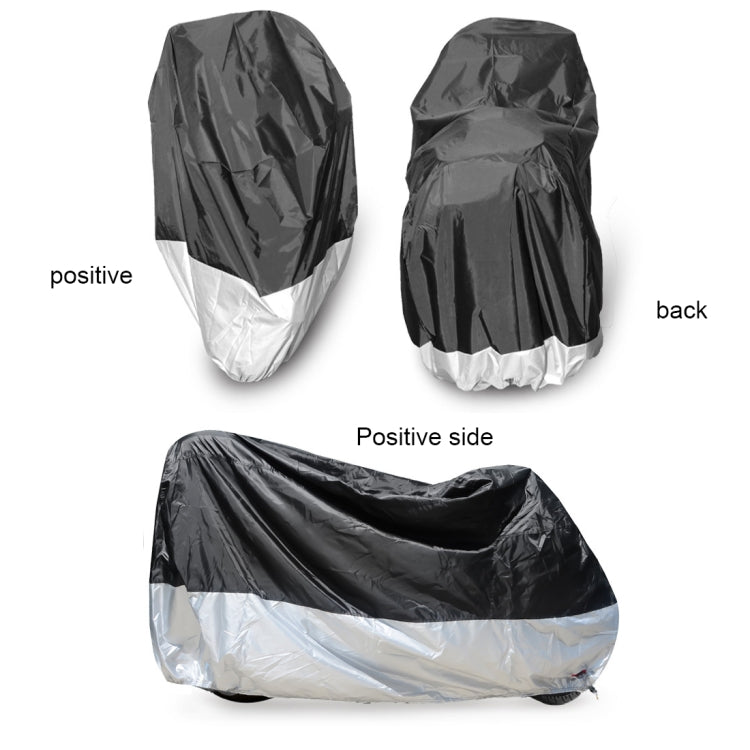 210D Oxford Cloth Motorcycle Electric Car Rainproof Dust-proof Cover, Size: XXXL (Black) - Raincoat by buy2fix | Online Shopping UK | buy2fix