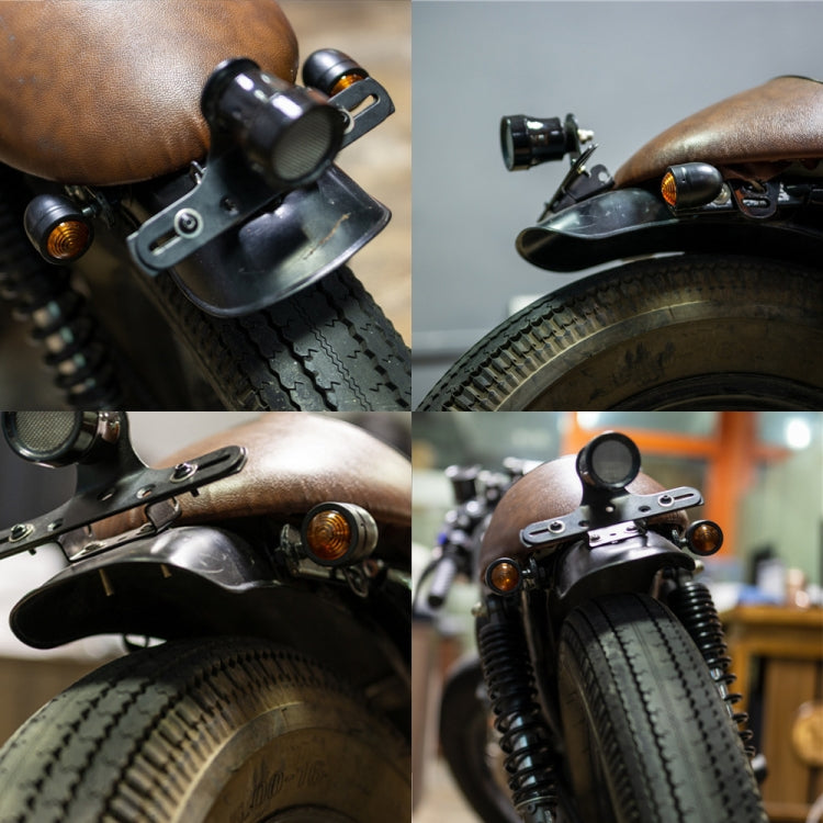 1 Pair KC801 12V Modified Universal Motorcycle LED Turn Signal (Black) by buy2fix