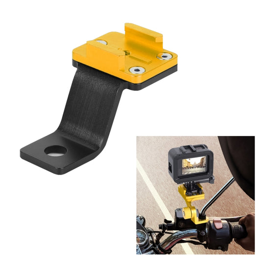 RUIGPRO Motorcycle Handlebar Alloy Phone Bracket for GoPro/ Insta360/DJI OSMO Sport Camera(Gold) - DJI & GoPro Accessories by buy2fix | Online Shopping UK | buy2fix