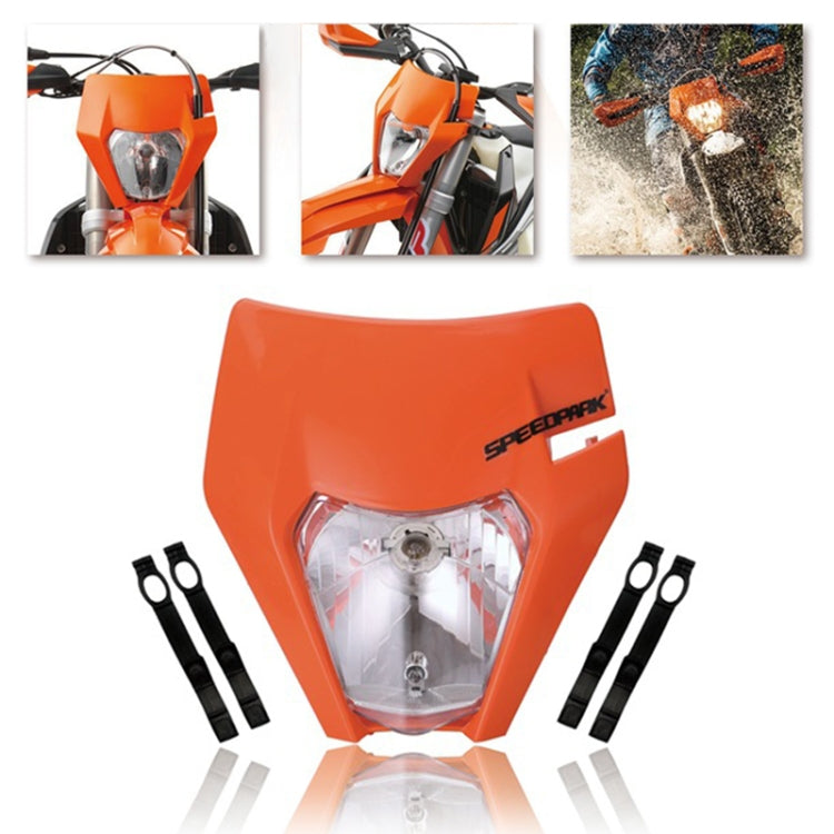 Speedpark H4 KTM Cross-country Motorcycle LED Headlight Grimace Headlamp (Orange) - Headlights by Speedpark | Online Shopping UK | buy2fix