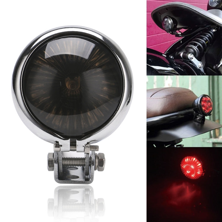 Speedpark 12V Motorcycle Modified Tail Light Brake Light for Harley(Silver+Black) - Signal Lights by Speedpark | Online Shopping UK | buy2fix