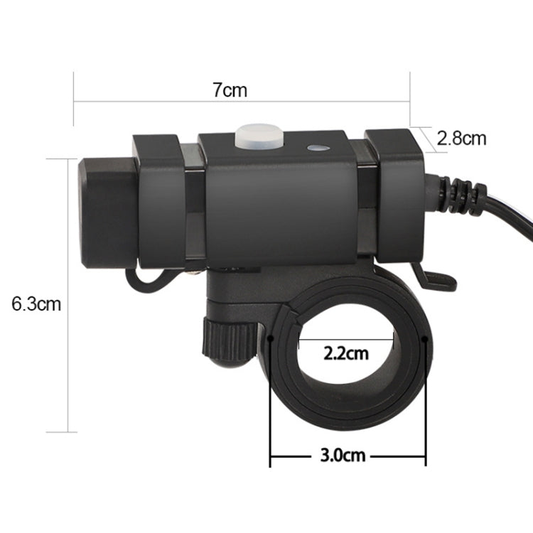 Motorcycle Mobile Phone Charger QC3.0 PD Fast Charge Charger U-type Terminal - Electrical System by buy2fix | Online Shopping UK | buy2fix