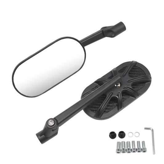 Motorcycle Side Mirror CNC Aluminum Alloy Carbon Fiber Reflective Rearview Mirror by buy2fix