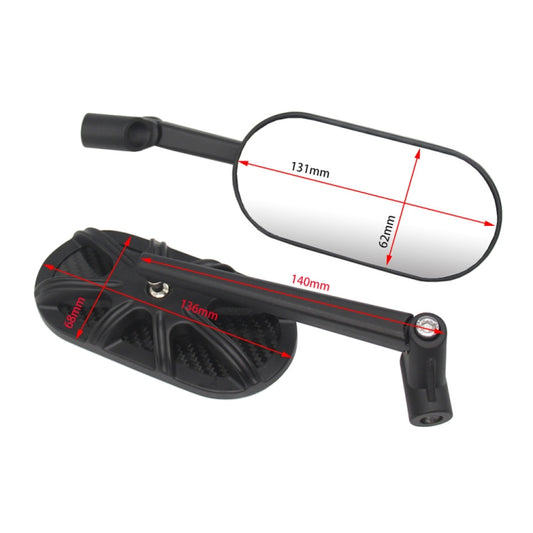 Motorcycle Side Mirror CNC Aluminum Alloy Carbon Fiber Reflective Rearview Mirror by buy2fix
