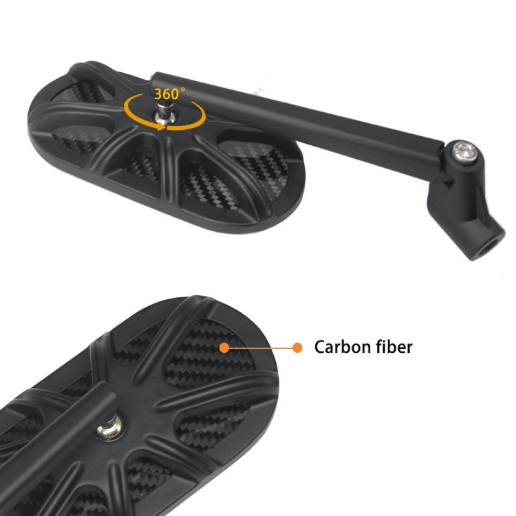 Motorcycle Side Mirror CNC Aluminum Alloy Carbon Fiber Reflective Rearview Mirror by buy2fix