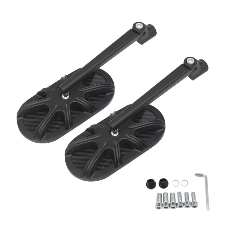 Motorcycle Side Mirror CNC Aluminum Alloy Carbon Fiber Reflective Rearview Mirror by buy2fix