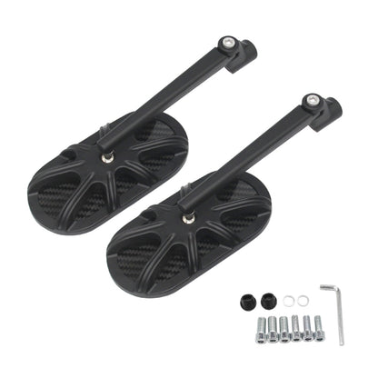 Motorcycle Side Mirror CNC Aluminum Alloy Carbon Fiber Reflective Rearview Mirror by buy2fix