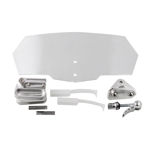 MB-WE024 Universal Motorcycle Modified Acrylic Heightened Windshield (White) by buy2fix