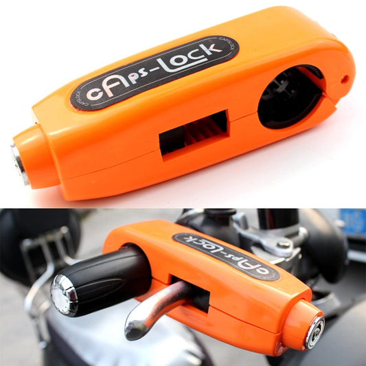 Motorcycle Electric Car Aluminum AlloyThrottle Anti-theft Brake Lock(Orange) - Steering Wheel Locks by buy2fix | Online Shopping UK | buy2fix