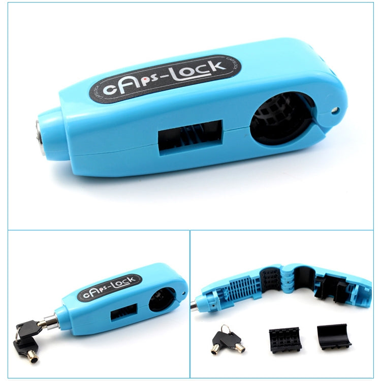 Motorcycle Electric Car Aluminum AlloyThrottle Anti-theft Brake Lock(Blue) by buy2fix