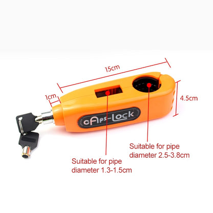 Motorcycle Electric Car Aluminum AlloyThrottle Anti-theft Brake Lock(Blue) by buy2fix