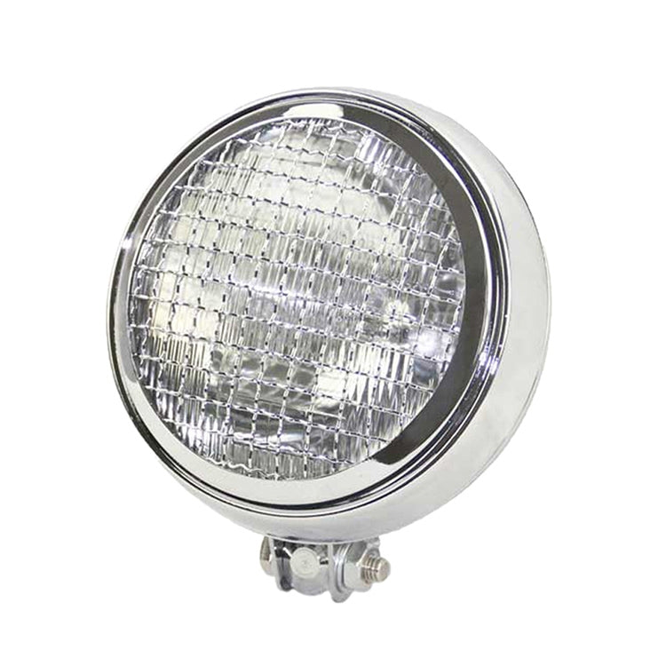 Motorcycle Silver Shell Harley Headlight Retro Lamp LED Light Modification Accessories (White) - Headlights by buy2fix | Online Shopping UK | buy2fix